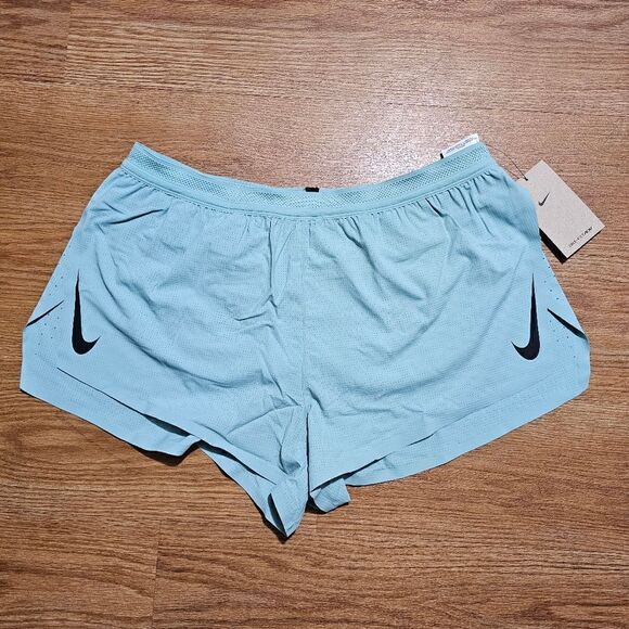 Nike Aeroswift Dri-Fit ADV Running Marathon Racing Shorts L CJ7837-309 Mint New - Picture 13 of 14